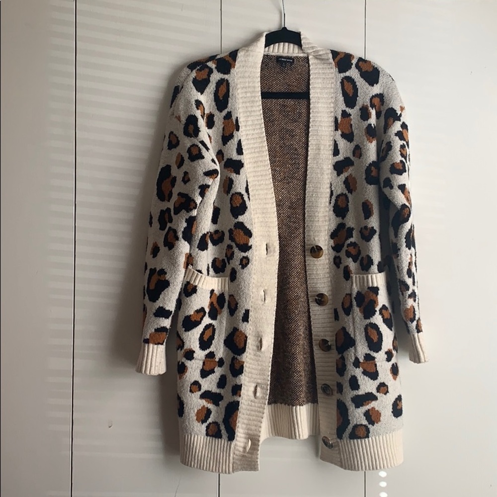 Leopard Print long length cardigan